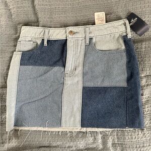 Hollister Light Blue Denim Skirt